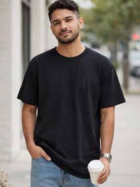 Black XXL 100% Cotton Tee | New With Tags | Classic Everyday Essential